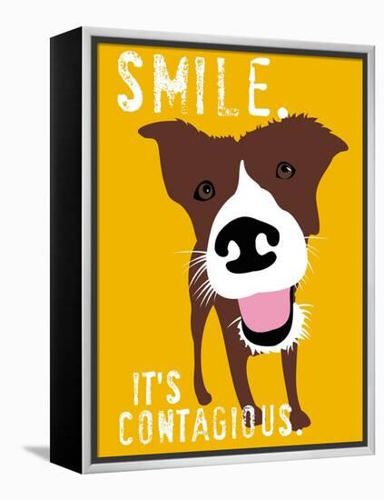 Smile-Ginger Oliphant-Framed Stretched Canvas