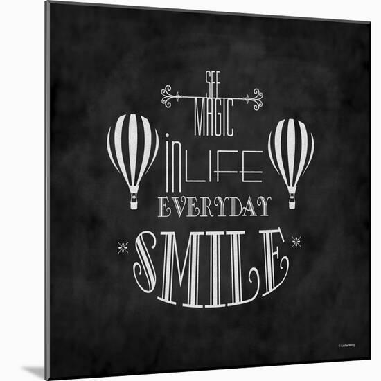 SMILE-Leslie Wing-Mounted Giclee Print