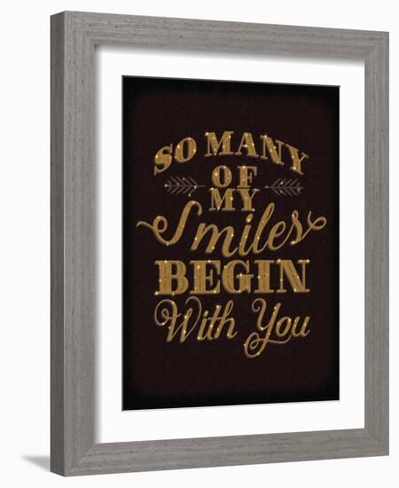 Smiles Gold-Ashley Sta Teresa-Framed Art Print