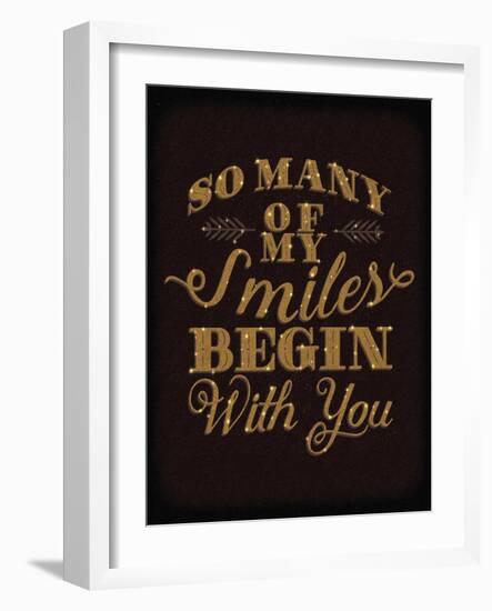 Smiles Gold-Ashley Sta Teresa-Framed Art Print