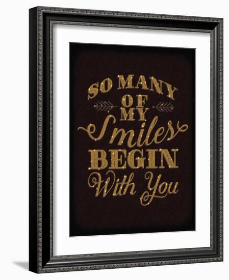 Smiles Gold-Ashley Sta Teresa-Framed Art Print