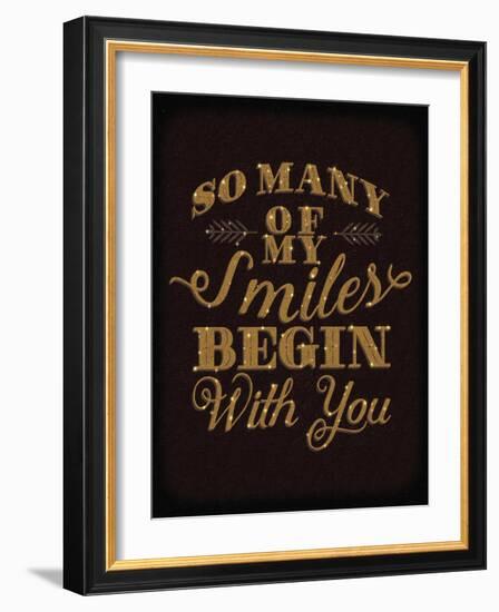 Smiles Gold-Ashley Sta Teresa-Framed Art Print