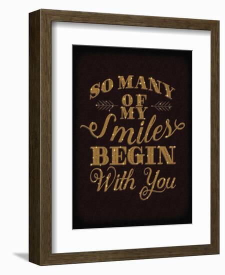 Smiles Gold-Ashley Sta Teresa-Framed Art Print