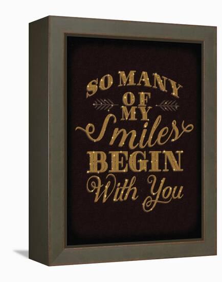 Smiles Gold-Ashley Sta Teresa-Framed Stretched Canvas