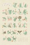 Stylish Zoo Alphabet in Vector. Lovely Animals with English Letters and Names. Best Abc-Poster in S-smilewithjul-Art Print