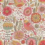 Vintage Floral Romantic Pattern-smilewithjul-Art Print
