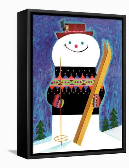 Smiley Snowman - Jack and Jill, January 1957-Jack Weaver-Framed Premier Image Canvas