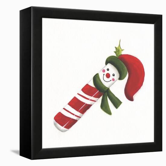 Smiling Candy Cane-Beverly Johnston-Framed Premier Image Canvas