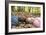 Smiling Children Lying on Autumn Leaves-Ian Boddy-Framed Photographic Print