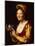 Smiling Girl, a Courtesan, Holding an Obscene Image, 1625-Gerrit van Honthorst-Mounted Giclee Print