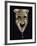 Smiling Mask with Incised Decoration and Attached Glass Eye-null-Framed Giclee Print