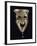 Smiling Mask with Incised Decoration and Attached Glass Eye-null-Framed Giclee Print