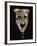 Smiling Mask with Incised Decoration and Attached Glass Eye-null-Framed Giclee Print