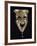 Smiling Mask with Incised Decoration and Attached Glass Eye-null-Framed Giclee Print