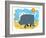 Smiling rhinoceros-Harry Briggs-Framed Giclee Print