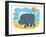 Smiling rhinoceros-Harry Briggs-Framed Giclee Print