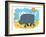 Smiling rhinoceros-Harry Briggs-Framed Giclee Print