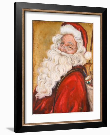 Smiling Santa-Patricia Pinto-Framed Art Print