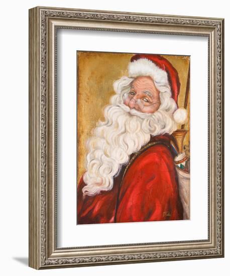 Smiling Santa-Patricia Pinto-Framed Art Print