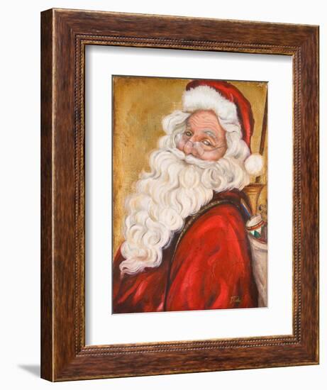 Smiling Santa-Patricia Pinto-Framed Art Print