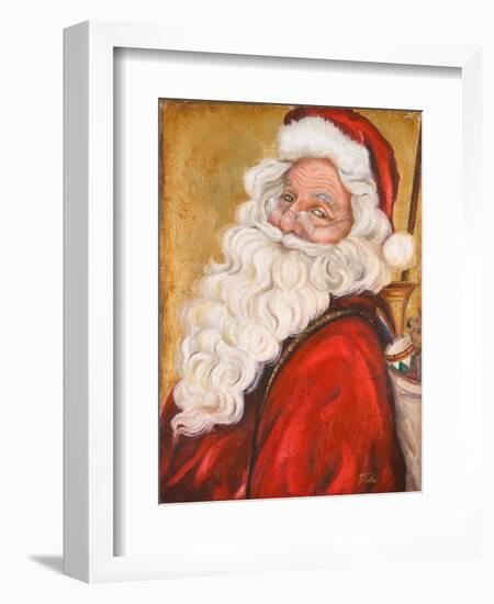 Smiling Santa-Patricia Pinto-Framed Art Print