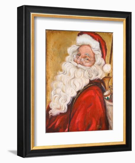 Smiling Santa-Patricia Pinto-Framed Art Print