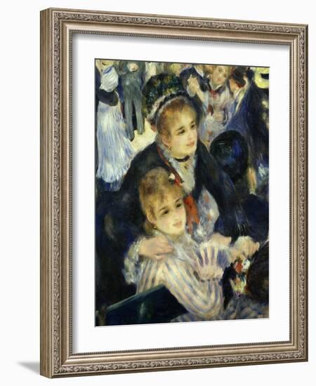 Smiling Women, from Bal Du Moulin De La Galette, Dance at Moulin De La Galette, Paris, 1876, Detail-Pierre-Auguste Renoir-Framed Giclee Print