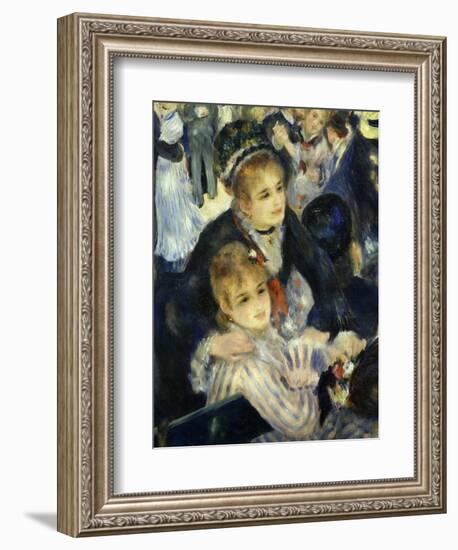 Smiling Women, from Bal Du Moulin De La Galette, Dance at Moulin De La Galette, Paris, 1876, Detail-Pierre-Auguste Renoir-Framed Giclee Print