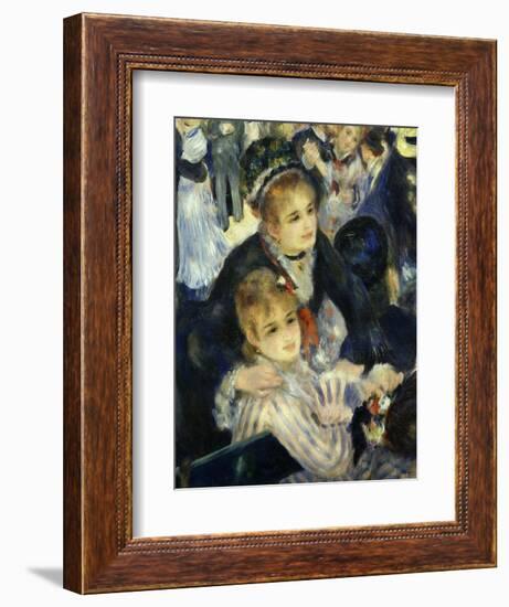 Smiling Women, from Bal Du Moulin De La Galette, Dance at Moulin De La Galette, Paris, 1876, Detail-Pierre-Auguste Renoir-Framed Giclee Print