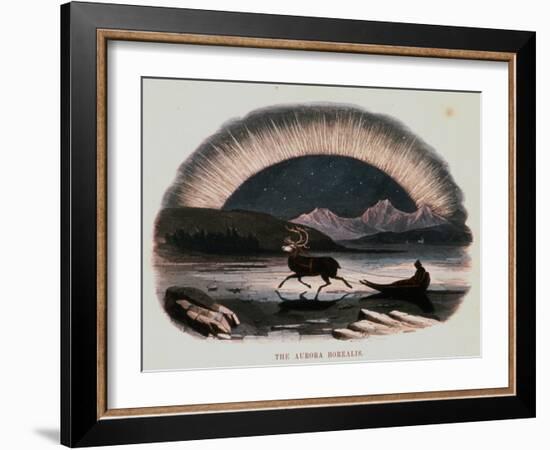 Smimthsonian Libraries: Aurora Borealis from "Thirty Plates Illustrative of Natural Phenomena"-null-Framed Art Print