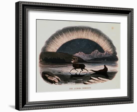 Smimthsonian Libraries: Aurora Borealis from "Thirty Plates Illustrative of Natural Phenomena"-null-Framed Art Print