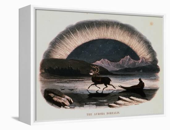 Smimthsonian Libraries: Aurora Borealis from "Thirty Plates Illustrative of Natural Phenomena"-null-Framed Stretched Canvas