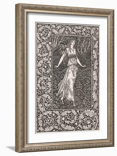 Smimthsonian Libraries: Frontispiece from "The Wood Beyond the World"-null-Framed Art Print