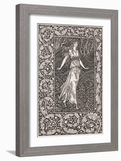 Smimthsonian Libraries: Frontispiece from "The Wood Beyond the World"-null-Framed Art Print