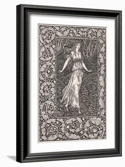 Smimthsonian Libraries: Frontispiece from "The Wood Beyond the World"-null-Framed Art Print