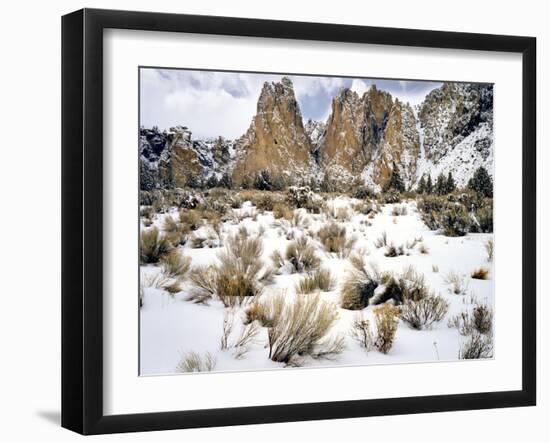 Smith Rock, Oregon-Steve Terrill-Framed Photographic Print