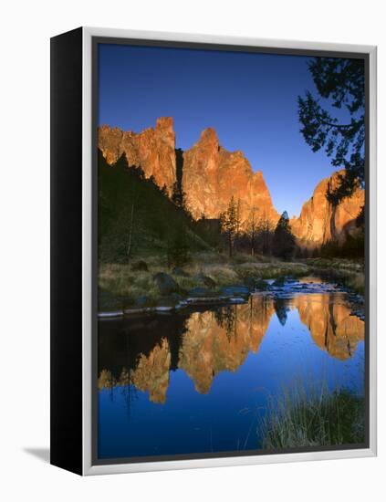 Smith Rock Vertical-Ike Leahy-Framed Premier Image Canvas