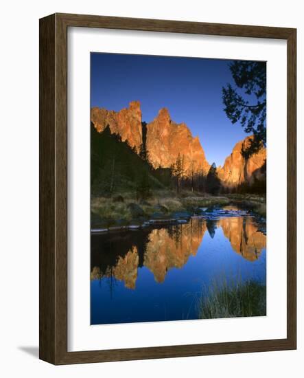 Smith Rock Vertical-Ike Leahy-Framed Photographic Print