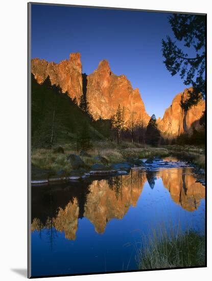 Smith Rock Vertical-Ike Leahy-Mounted Photographic Print