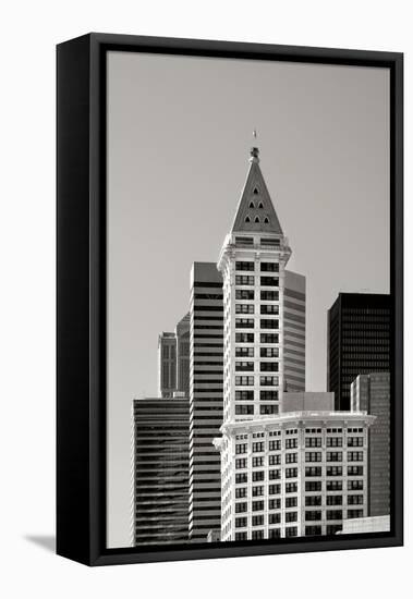 Smith Tower BW-Douglas Taylor-Framed Premier Image Canvas