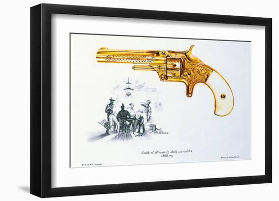 Smith & Wesson, 22 Calibre-J^ Pritchard-Framed Premium Giclee Print