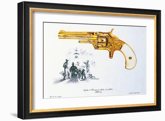 Smith & Wesson, 22 Calibre-J^ Pritchard-Framed Premium Giclee Print