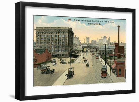 Smithfield Bridge, Pittsburg, Pennsylvania-null-Framed Art Print