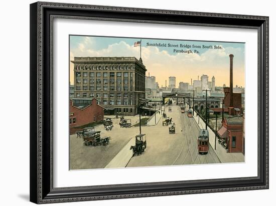 Smithfield Bridge, Pittsburg, Pennsylvania-null-Framed Art Print