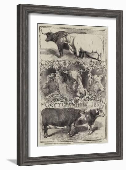 Smithfield Club Cattle Show, 1859-Harrison William Weir-Framed Giclee Print