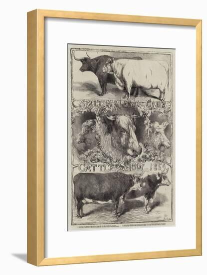 Smithfield Club Cattle Show, 1859-Harrison William Weir-Framed Giclee Print