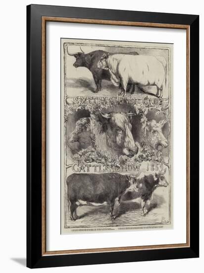 Smithfield Club Cattle Show, 1859-Harrison William Weir-Framed Giclee Print