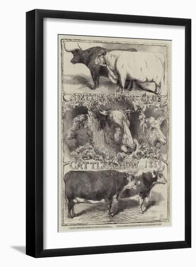 Smithfield Club Cattle Show, 1859-Harrison William Weir-Framed Giclee Print