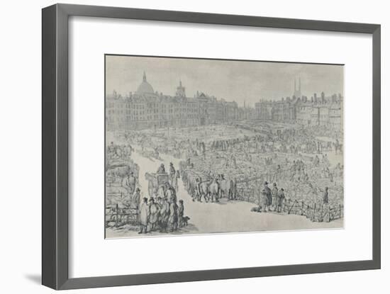 'Smithfield Market, 1810', 1920-Thomas Rowlandson-Framed Giclee Print