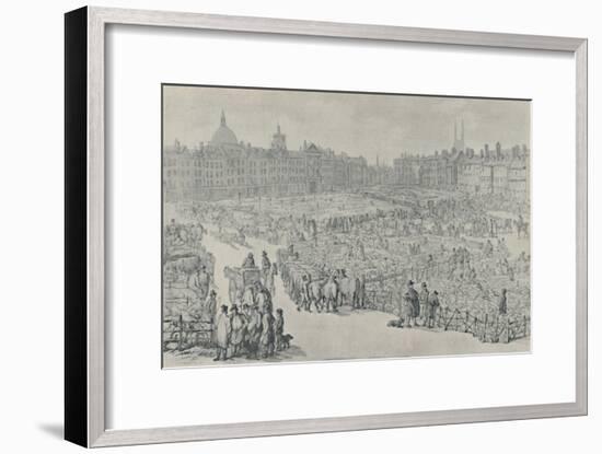 'Smithfield Market, 1810', 1920-Thomas Rowlandson-Framed Giclee Print